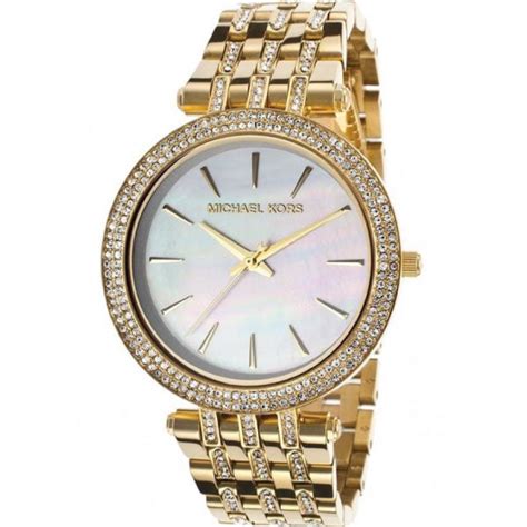 michael kors damenuhr 3219|Michael Kors Darci Mother of Pearl Dial Gold Ste..